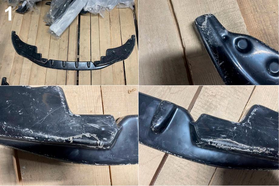 BMW 4-serie G22/23/26 2020– Nedsat Front lip spoiler DPT V-1 (til G22/G23, sort højglans) Foto 2