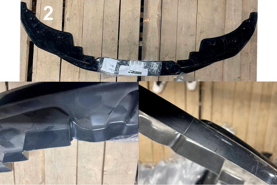 BMW 4-serie G22/23/26 2020– Nedsat Front lip spoiler DPT V-1 (til G22/G23, sort højglans) Foto 3