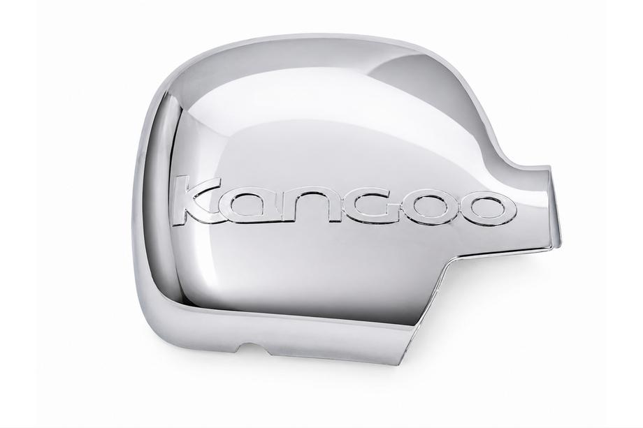 Renault Kangoo 2008–2020 Krom spejlkappe 2008-2013 med logo højre (1 stk) Carmos - Forkromet plast Image
