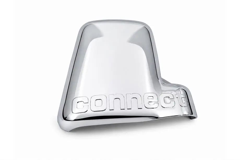 Ford Connect 2006–2009 Krom spejlcover med logo, højre (1 stk., plast) Image