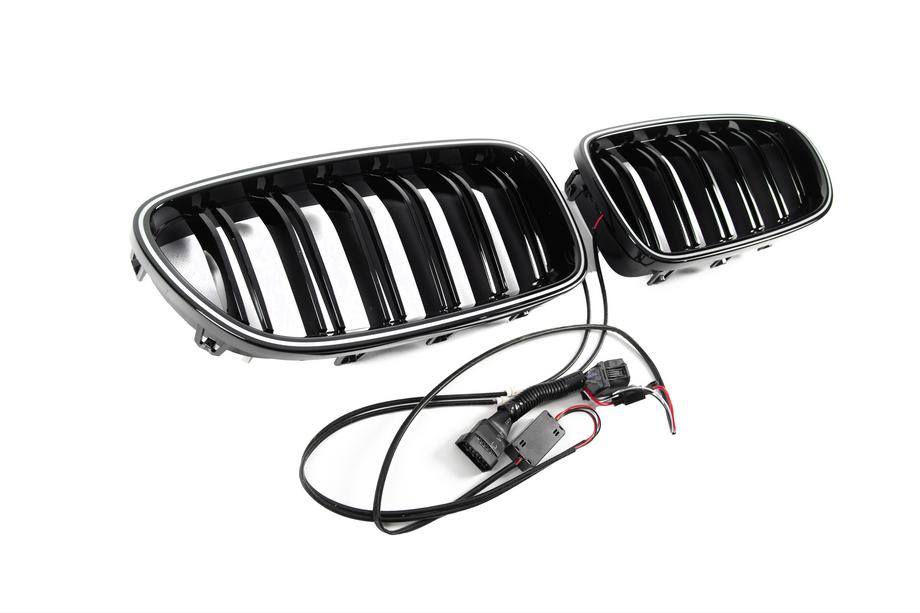 BMW 5-serie F10/F11 2010–2016 BMW nyregrill M-look LED (sort højglans) Foto 10
