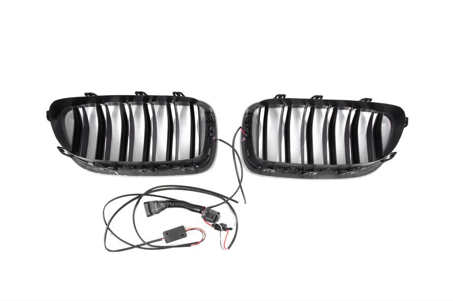 BMW 5-serie F10/F11 2010–2016 BMW nyregrill M-look LED (sort højglans) Foto 11