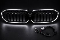 BMW 3-serie G20/G21 2018– Nyregrill 1-Bar LED (2022+, sort blank) foto 6