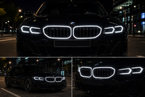 BMW 3-serie G20/G21 2018– M-Look LED nyregrill (2022+, sort højglans) foto 6
