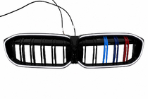 BMW 3-serie G20/G21 2018– M-Color LED nyregrill (2022+, blank sort) foto 2