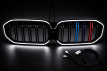 BMW 3-serie G20/G21 2018– M-Color LED nyregrill (2022+, blank sort) foto 4