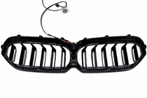 BMW 5-serie G30/G31 2017–2023 M-Look V1 LED nyregrill (2021-2023, blank sort) foto 6