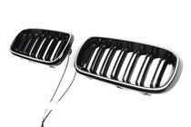 BMW X6 F16 2014–2019 BMW nyregrill M-look LED (sort højglans) foto 3