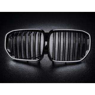 BMW kidneygrill M-Look LED (2019-2022, blank højglans) BMW X5 G05 2019–2026 foto 4