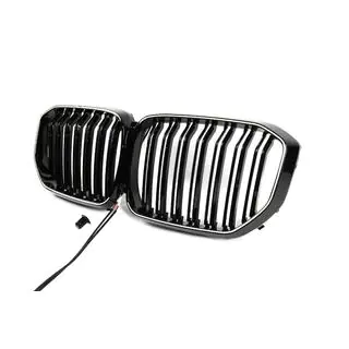 BMW kidneygrill M-Look LED (2019-2022, blank højglans) foto 2