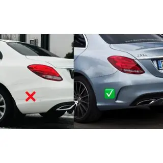Bageste stænklapper Premium (til AMG-Line, 2 stk.) foto 2