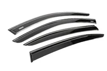 BMW 3-serie E90/E91 2005–2011 Vindafvisere til vinduer med sort liste Niken Luxury (4 stk.) foto 3