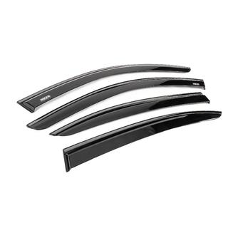 Vindafvisere til vinduer med sort liste Niken Luxury (4 stk.) BMW 3-serie E90/E91 2005–2011 foto 3