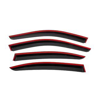 Vindafvisere til vinduer med sort liste Niken Luxury (4 stk.) BMW 3-serie E90/E91 2005–2011 foto 4