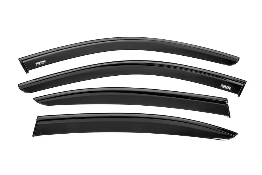BMW 3-serie E90/E91 2005–2011 Vindafvisere til vinduer med sort liste Niken Luxury (4 stk.) Image