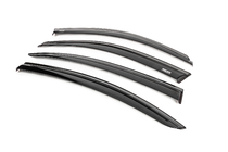 BMW 3-serie F30/F31 2012–2019 Vindafvisere til vinduer med sort liste Niken Luxury (4 stk.) foto 2