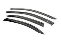 Mercedes C-class W204 2007–2015 Vindafvisere til vinduer med sort liste Niken Luxury (4 stk.) foto 2