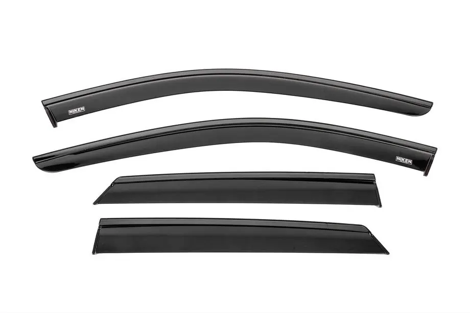 Mercedes ML W164 2005–2011 Vindafvisere til vinduer med sort liste Niken Luxury (4 stk.) Image