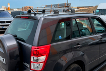 Suzuki Grand Vitara 2005–2017 Tagbøjler (tværstænger) til originale monteringspunkter Ecem V3 (2 stk) Sort, 110 cm foto 5