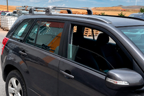 Suzuki Grand Vitara 2005–2017 Tagbøjler (tværstænger) til originale monteringspunkter Ecem V3 (2 stk) Sort, 110 cm foto 8