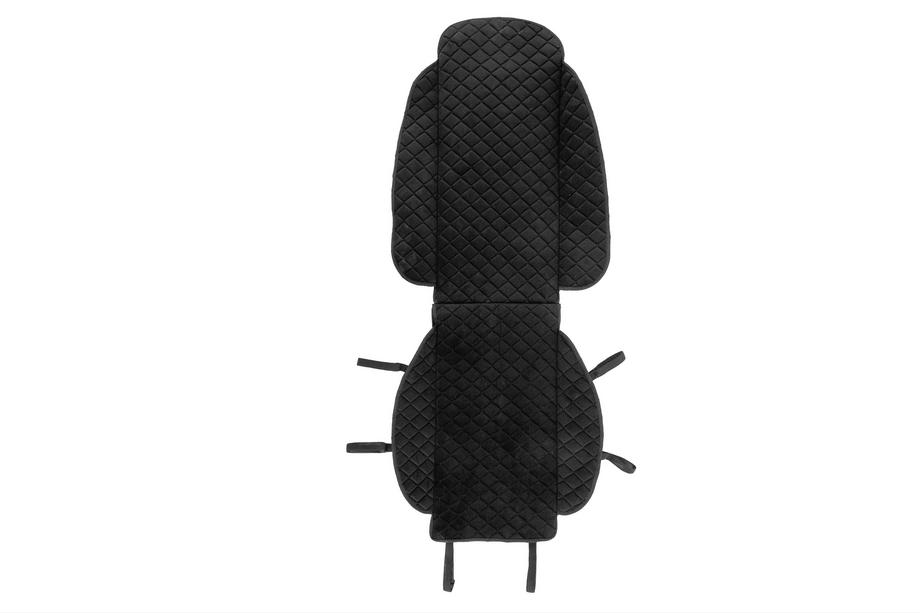 Sædeovertræk Velour (1 stk., sort med sort syning) Image