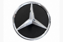 Mercedes GLE/ML Klasse W166 2011–2018 Frontemblem med blankt hus (18,4 cm) foto 1