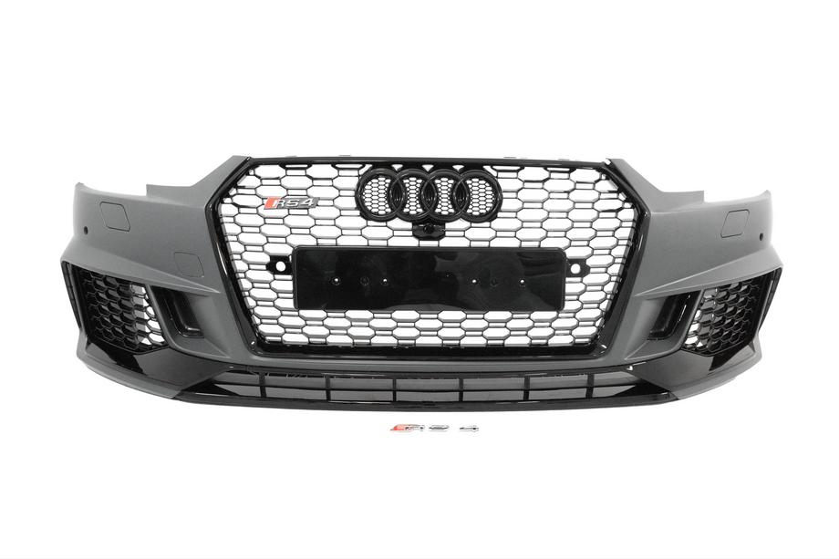 Audi A4 B9 2015–2024 Forreste kofanger RS-Style (til radarer, 2015-2019) Image