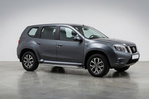 Nissan Terrano 2014– Sidetrin Maydos V2 (2 stk., aluminium/rustfrit stål) foto 1