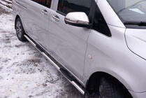 Mercedes Vito/V-klasse W447 2014– Krom spejlkapper – spejldel (2 stk.) Carmos - Tyrkisk stål foto 4