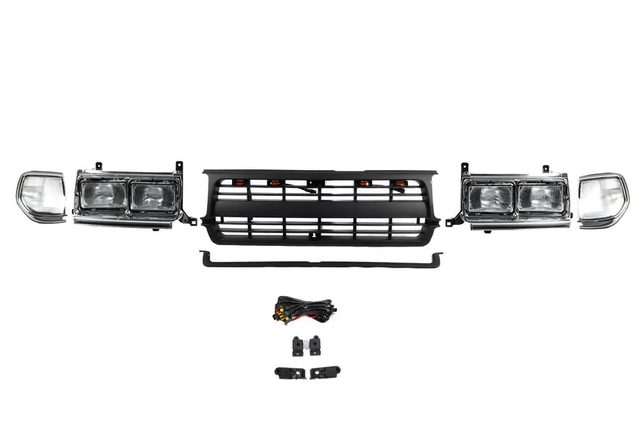 Toyota Land Cruiser 80 1990–1997 Sæt med forlygter og grill (OffRoad) Image