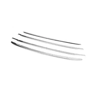 Kromlister til forreste kofanger og grill (4 stk., rustfrit stål) foto 3