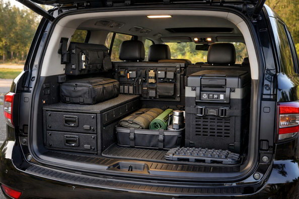 Hvad du kan opgradere på Nissan Patrol Y62 til renere bagagerum og langture