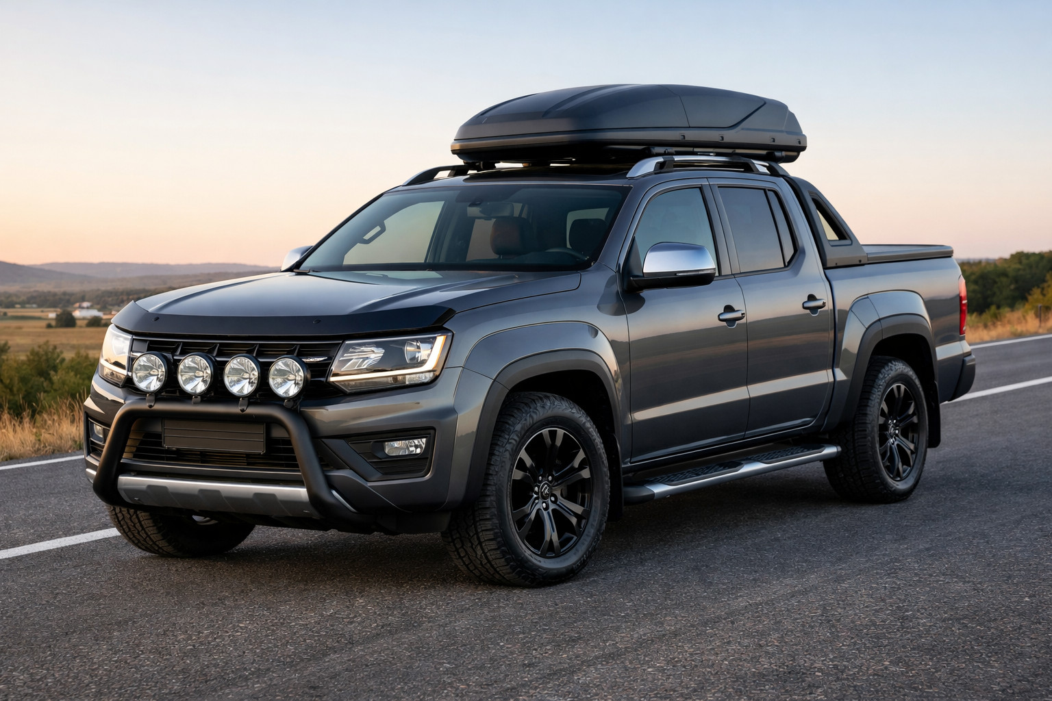 Udstyr til Volkswagen Amarok på motorvej med fokus på komfort og look
