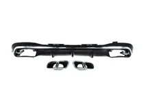 Mercedes S-class W223 2020– Bagdiffusor med AMG S63 Silver udstødningsender foto 11