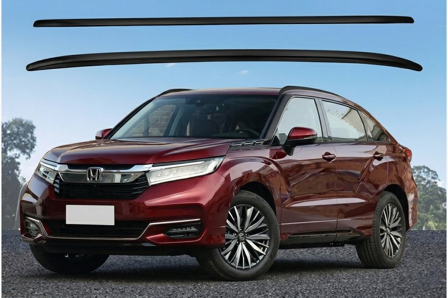 Honda UR-V 2016– Sorte OEM tagrælinger (aluminium) Image