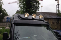 Ford Transit 2000–2014 Øverste bøjle Black (rustfrit stål) foto 1
