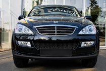SsangYong Kyron 2005–2014 Forreste beskyttelsesbøjle ST008 Black (rustfrit stål) foto 1