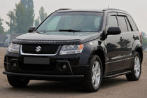 Suzuki Grand Vitara 2005–2017 Forreste beskyttelsesbøjle ST008 Black (rustfrit stål) foto 1