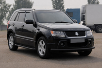 Suzuki Grand Vitara 2005–2017 Forreste beskyttelsesbøjle ST008 Black (rustfrit stål) foto 3