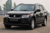 Suzuki Grand Vitara 2005–2017 Forreste beskyttelsesbøjle ST008 Black (rustfrit stål) foto 4