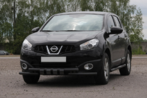 Nissan Qashqai 2010–2014 Frontbeskyttelsesbøjle ST009-15 Black (rustfri stål) foto 1