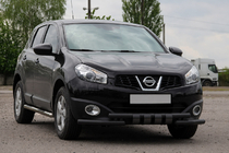 Nissan Qashqai 2010–2014 Frontbeskyttelsesbøjle ST009-15 Black (rustfri stål) foto 3