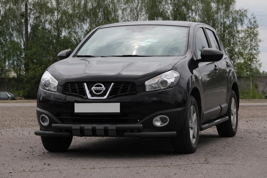 Nissan Qashqai 2010–2014 Frontbeskyttelsesbøjle ST009-15 Black (rustfri stål) Image