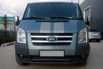 Ford Transit 2000–2014 Frontbøjle ST014 Black (2006-2014, rustfrit stål) foto 1