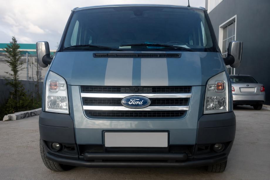 Ford Transit 2000–2014 Frontbøjle ST014 Black (2006-2014, rustfrit stål) Image