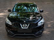 Nissan Qashqai 2007–2010 Frontbøjle Black (rustfrit stål) foto 1