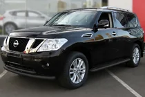 Nissan Pathfinder R51 2005–2014 Dobbelt frontbøjle Black (rustfrit stål) foto 1