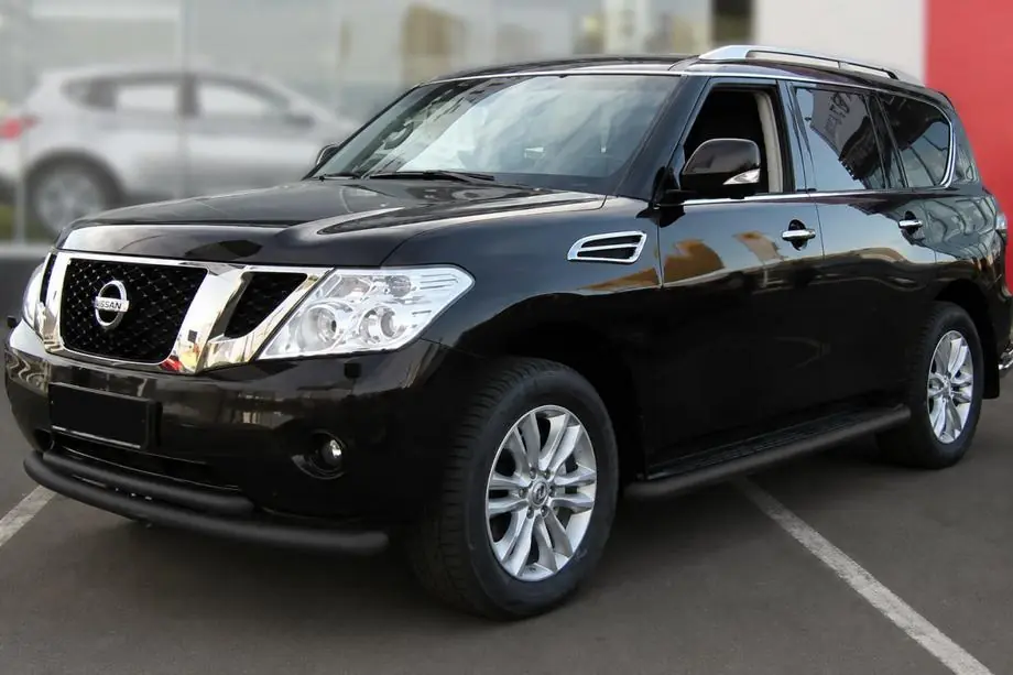 Nissan Pathfinder R51 2005–2014 Dobbelt frontbøjle Black (rustfrit stål) Image