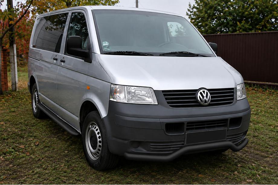 Volkswagen T5 Transporter 2003–2010 Frontbøjle Wave ST007 Black (rustfrit stål) Foto 1