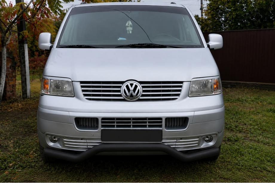 Volkswagen T5 Transporter 2003–2010 Frontbøjle Wave ST007 Black (rustfrit stål) Foto 3